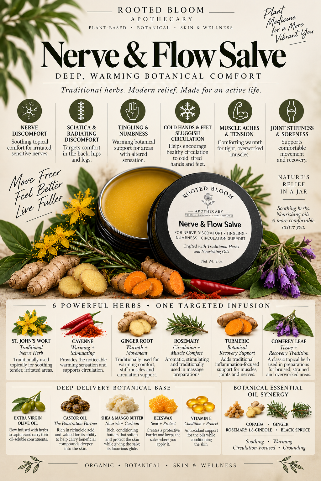 Nerve & Flow Restore Salve 2oz