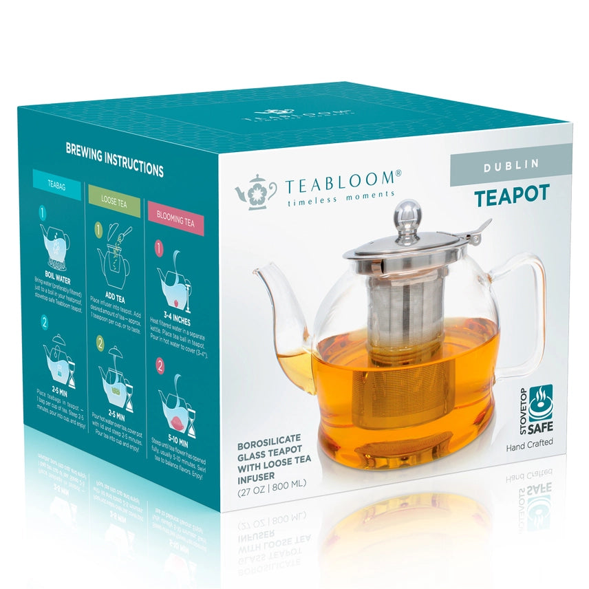Dublin Borosilicate Glass Teapot